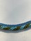 1 Yard Light Blue and Olive Green Decorative Gimp Rope Trim Upholstery Drapery Fabric